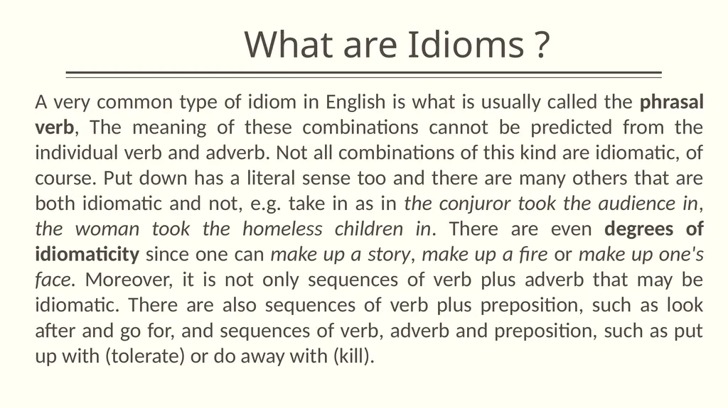 Collocation and idiom What is collocation ? - slide 20 of 24