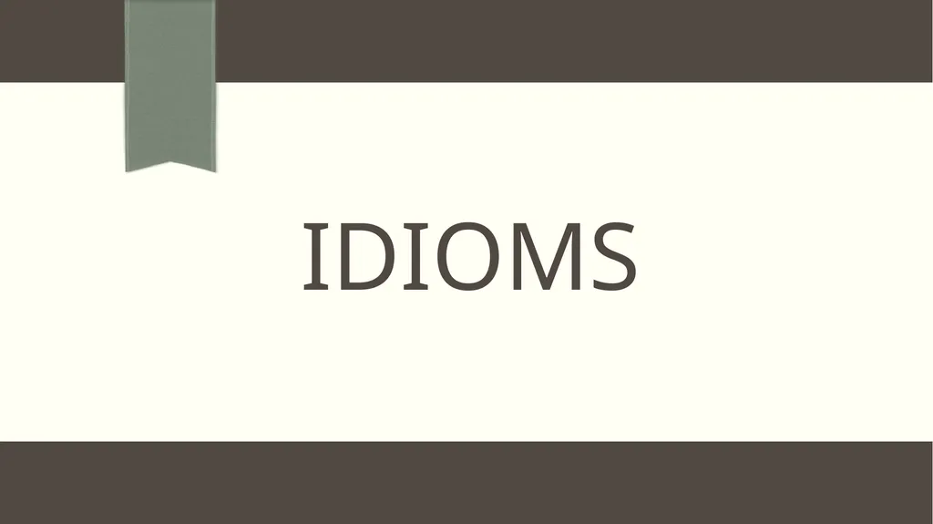 Collocation and idiom What is collocation ? - slide 14 of 24