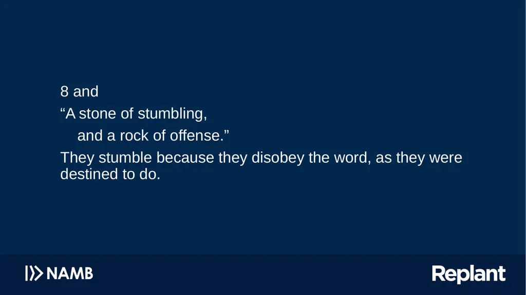 Pursuing Church Maturity Missing the target has - slide 8 of 34