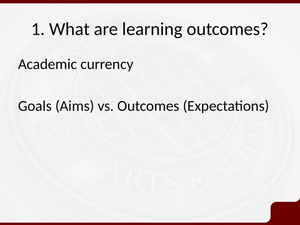 Session 2 Learning Outcomes: articulating our - slide 3 of 16