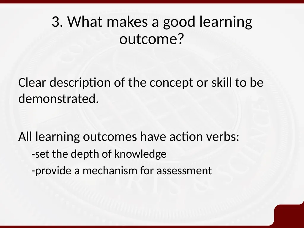 Session 2 Learning Outcomes: articulating our - slide 7 of 16