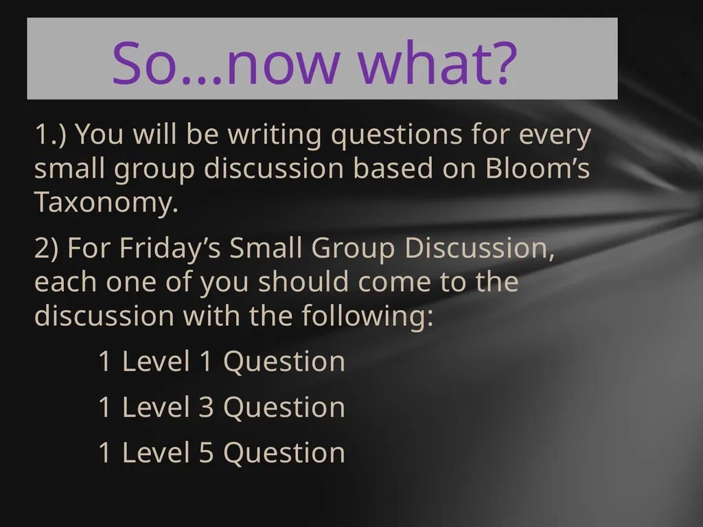 Metacognition & Higher Order Thinking Skills - slide 9 of 12