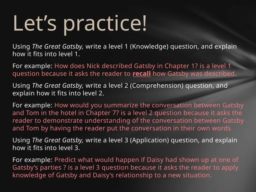 Metacognition & Higher Order Thinking Skills - slide 10 of 12