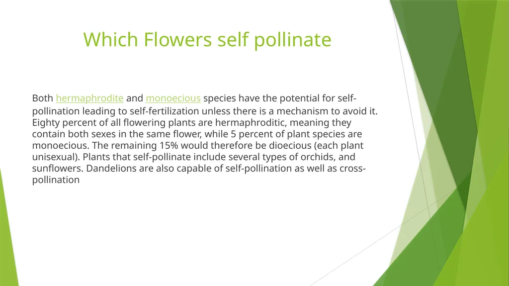 Pollination Pollination is the transfer of pollen - slide 4 of 22