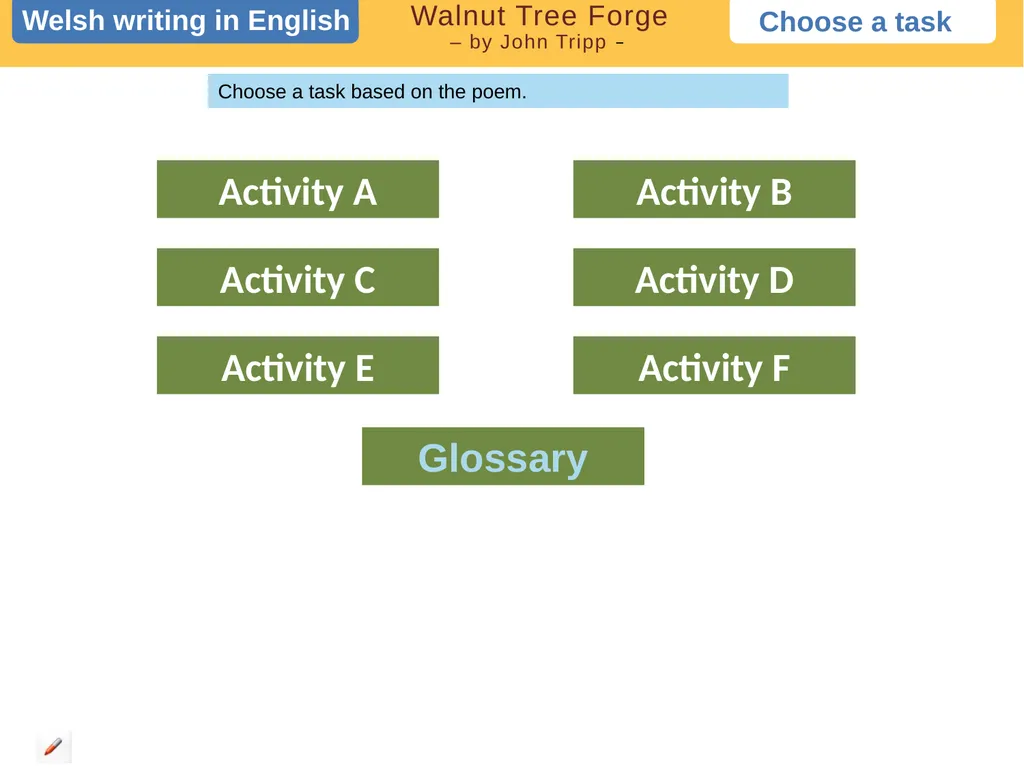 Choose a task Choose a task based on the poem.