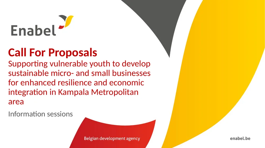 Call For Proposals Supporting vulnerable youth to - slide 1 of 66