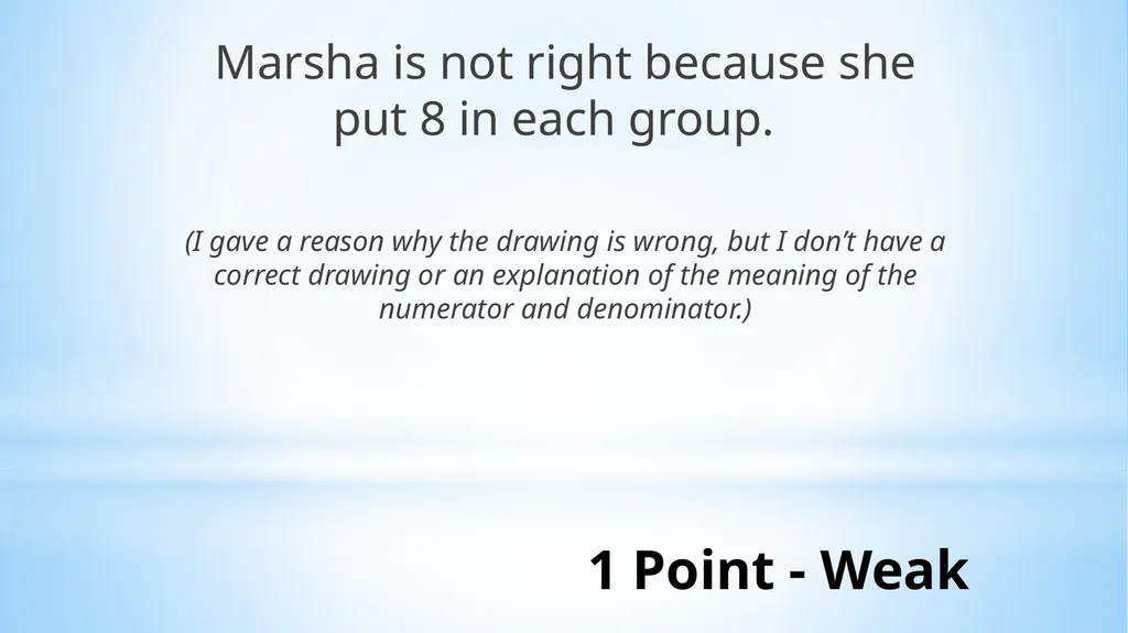 Fractional Parts of a Set Lesson 9-4 Obective I - slide 17 of 19