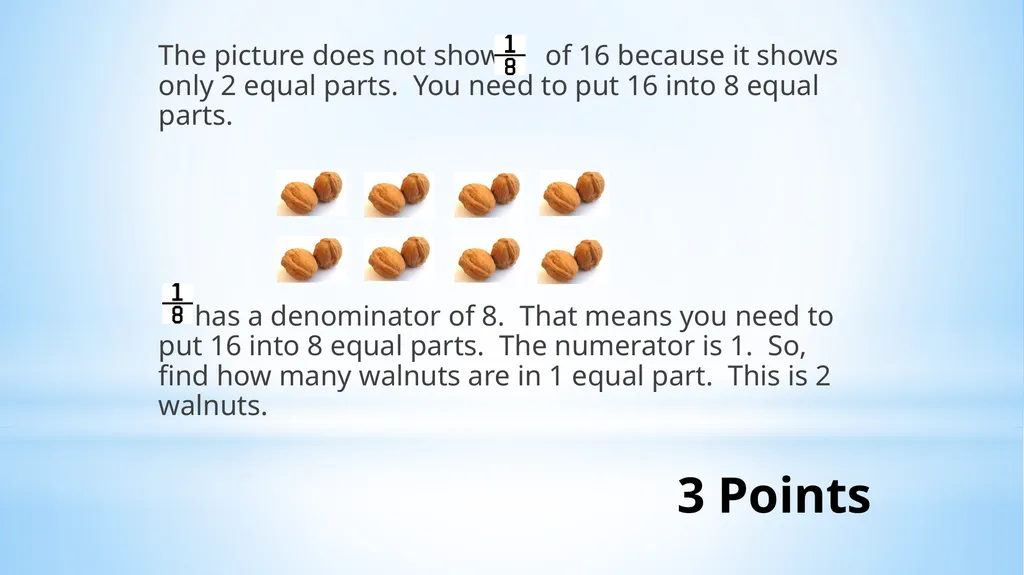 Fractional Parts of a Set Lesson 9-4 Obective I - slide 19 of 19