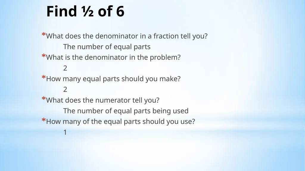 Fractional Parts of a Set Lesson 9-4 Obective I - slide 10 of 19