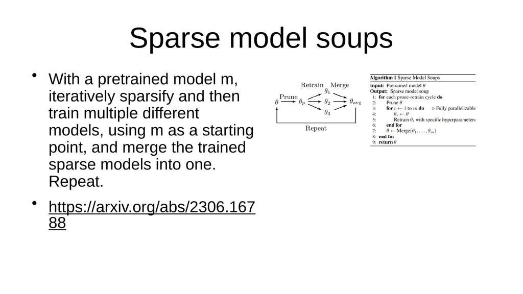 I read papers related to pruning and reducing the - slide 14 of 17