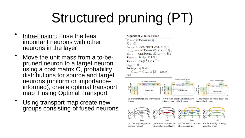 I read papers related to pruning and reducing the - slide 13 of 17