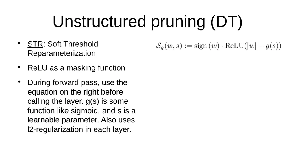 I read papers related to pruning and reducing the - slide 5 of 17