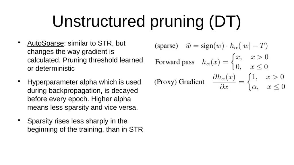 I read papers related to pruning and reducing the - slide 6 of 17