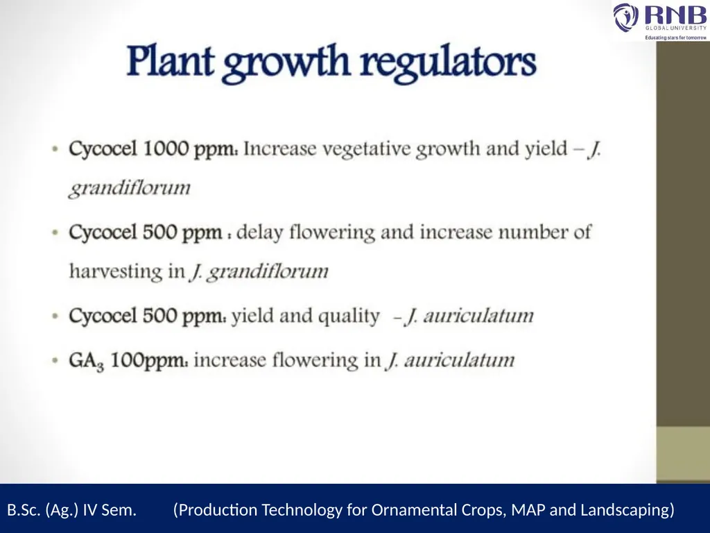 Course Name- Production Technology for Ornamental - slide 14 of 21