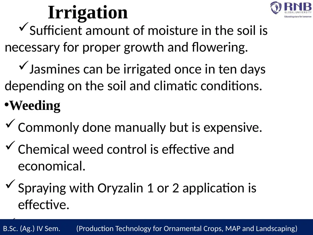Course Name- Production Technology for Ornamental - slide 15 of 21