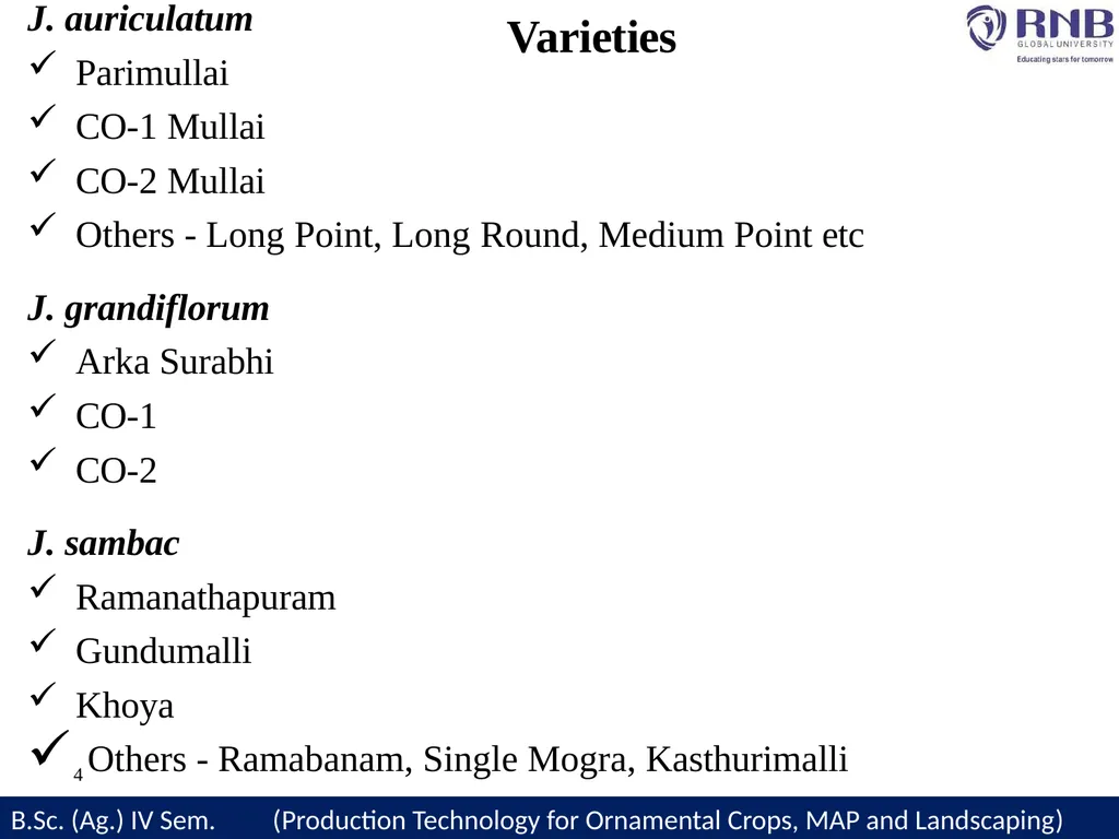 Course Name- Production Technology for Ornamental - slide 7 of 21