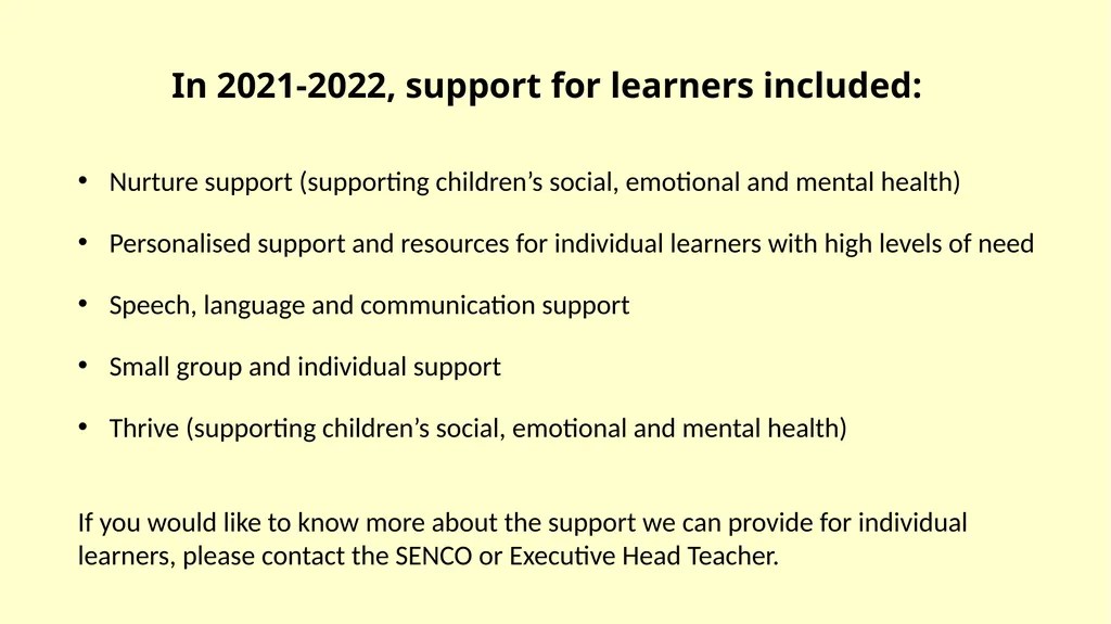 SEN Information Report for Attleborough Primary - slide 10 of 28