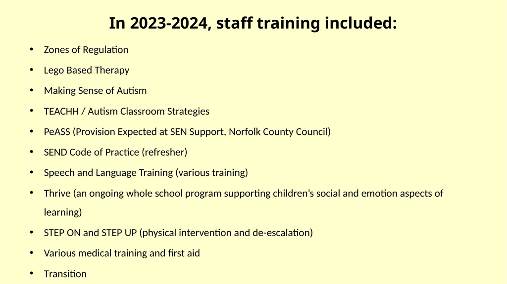 SEN Information Report for Attleborough Primary - slide 9 of 28
