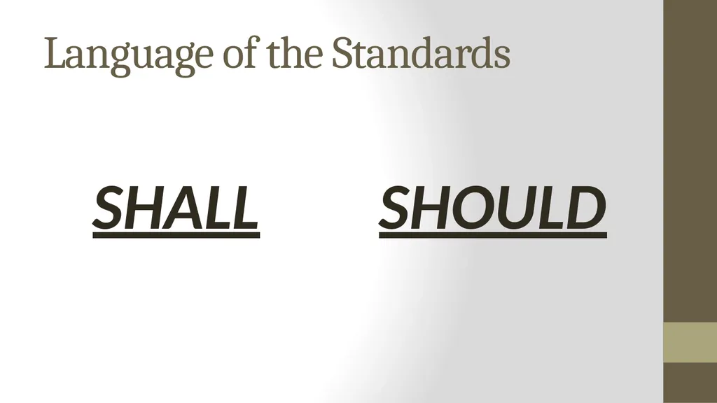 Wielding the A300 Standards: The Shield and the - slide 6 of 118