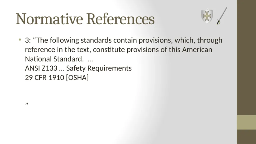Wielding the A300 Standards: The Shield and the - slide 17 of 118