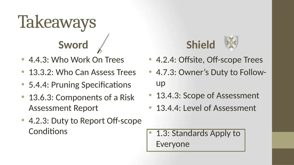 Wielding the A300 Standards: The Shield and the - slide 117 of 118