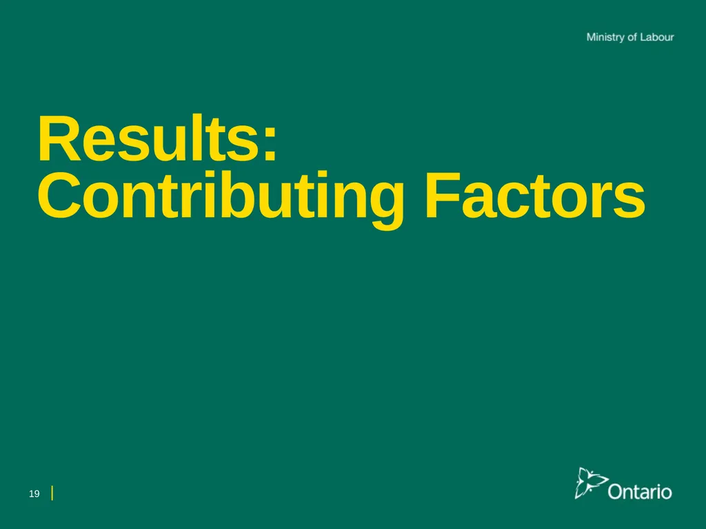 Fall from Heights Fatalities Analysis Prepared for - slide 19 of 34