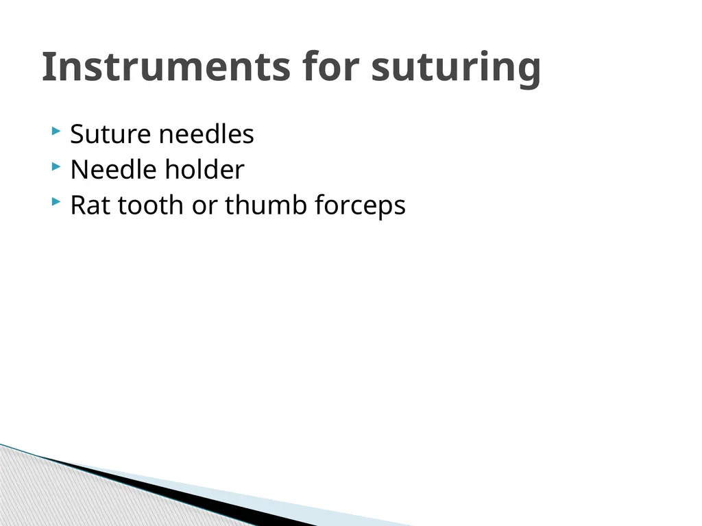 SUTURE – MATERIALS & METHODS Dr. Rudra Pratap - slide 6 of 45