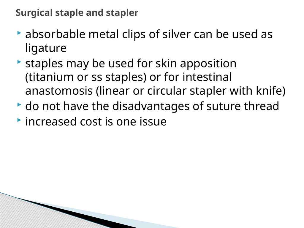 SUTURE – MATERIALS & METHODS Dr. Rudra Pratap - slide 32 of 45
