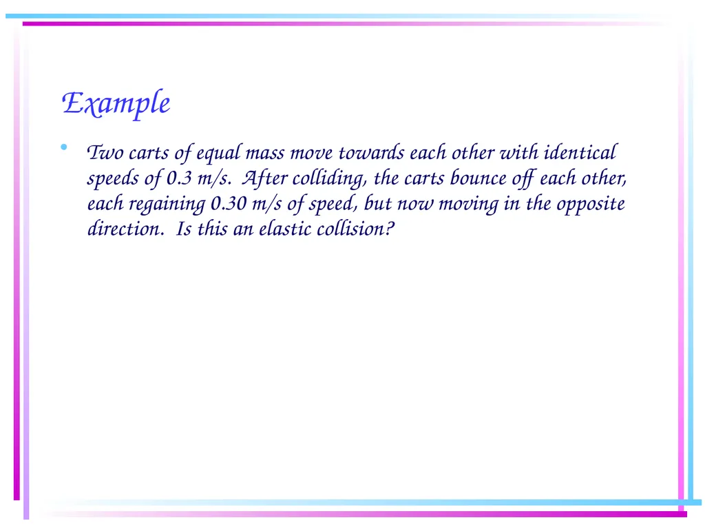 Law of Conservation of Momentum Law of - slide 13 of 17