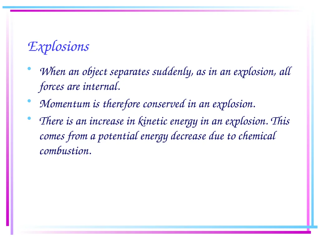 Law of Conservation of Momentum Law of - slide 4 of 17