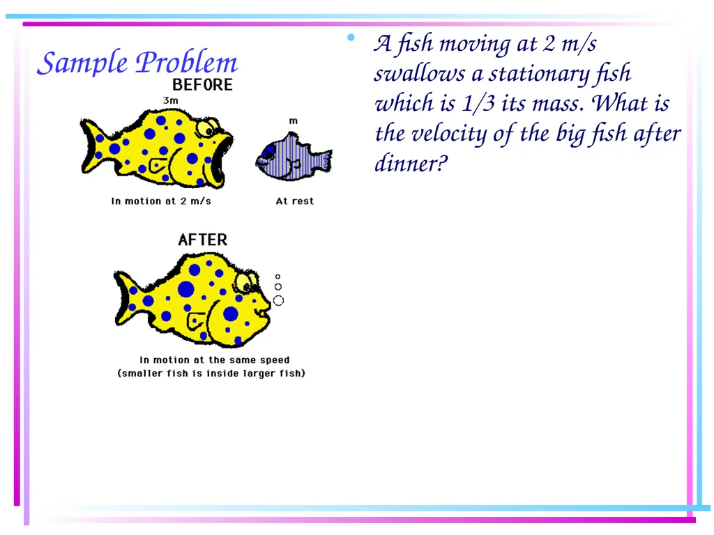 Law of Conservation of Momentum Law of - slide 11 of 17