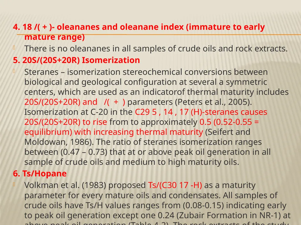 BIOMARKER Maturity Thermal maturity heat-driven - slide 7 of 17
