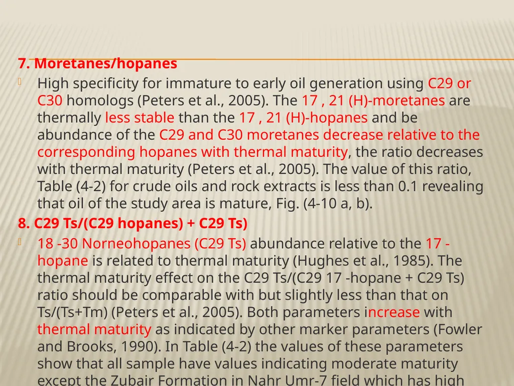 BIOMARKER Maturity Thermal maturity heat-driven - slide 8 of 17