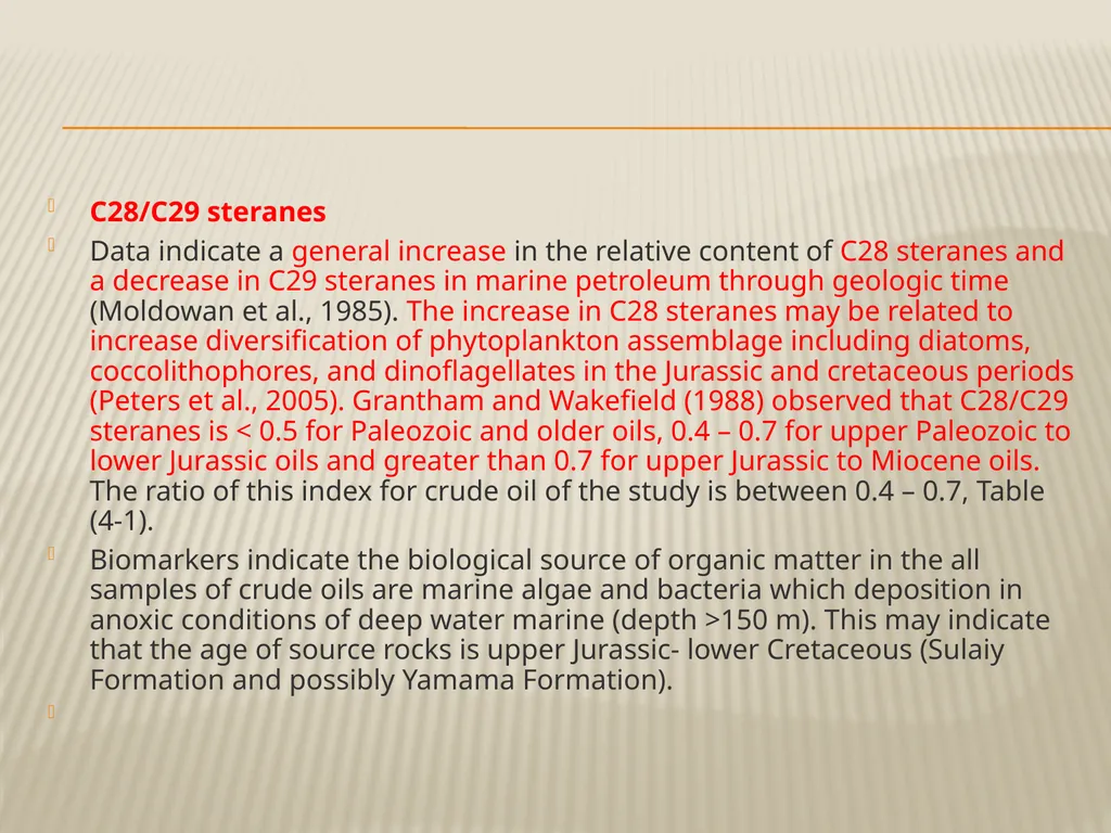 BIOMARKER Maturity Thermal maturity heat-driven - slide 17 of 17