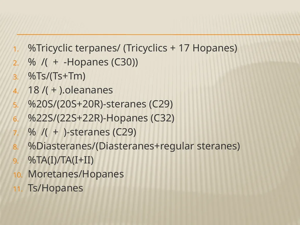 BIOMARKER Maturity Thermal maturity heat-driven - slide 3 of 17