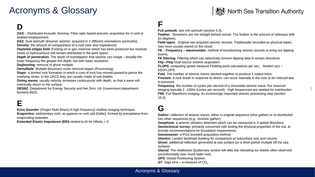 TECHNICAL REPORT Seismic Imaging within the UKCS - slide 3 of 7