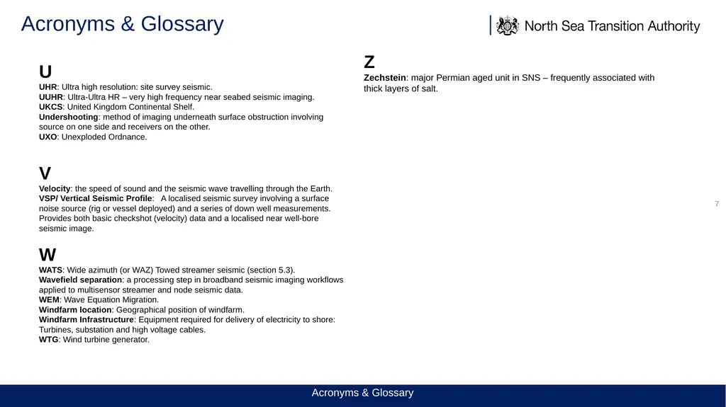 TECHNICAL REPORT Seismic Imaging within the UKCS - slide 7 of 7