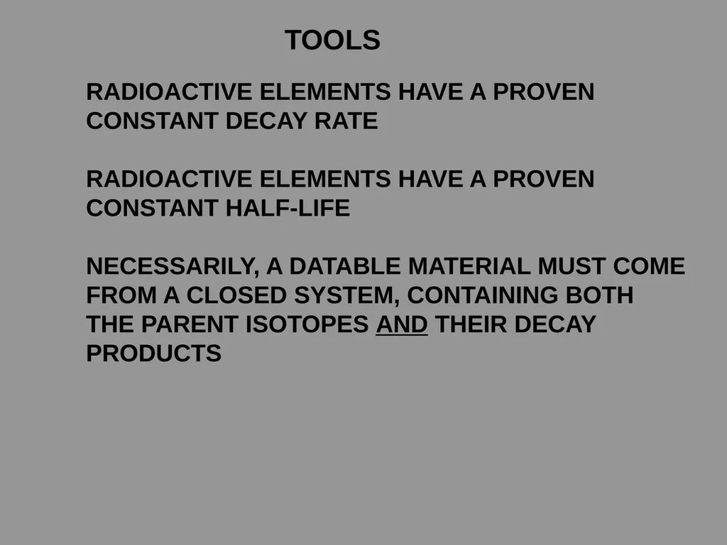 RADIOMETRIC DATING CHRONOSTRATIGRAPHY - slide 4 of 21
