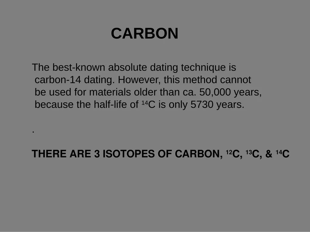 RADIOMETRIC DATING CHRONOSTRATIGRAPHY - slide 8 of 21
