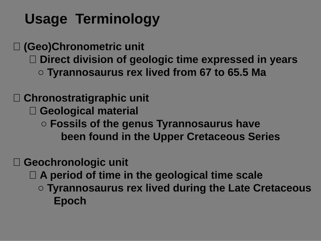 RADIOMETRIC DATING CHRONOSTRATIGRAPHY - slide 20 of 21