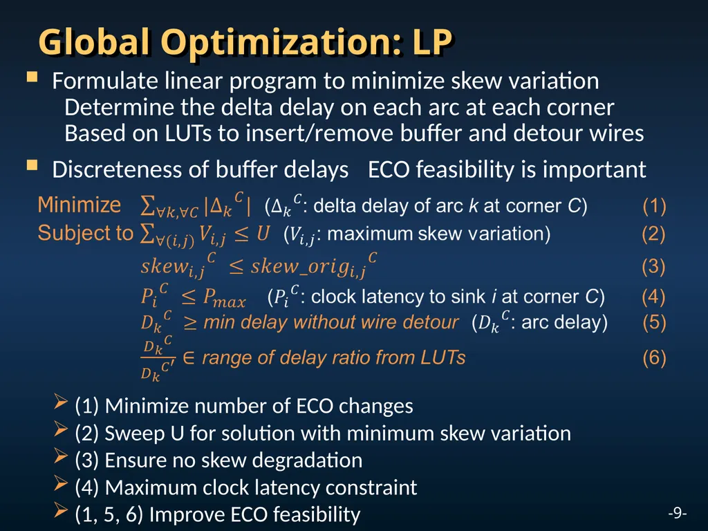 A Global-Local Optimization Framework for - slide 9 of 20