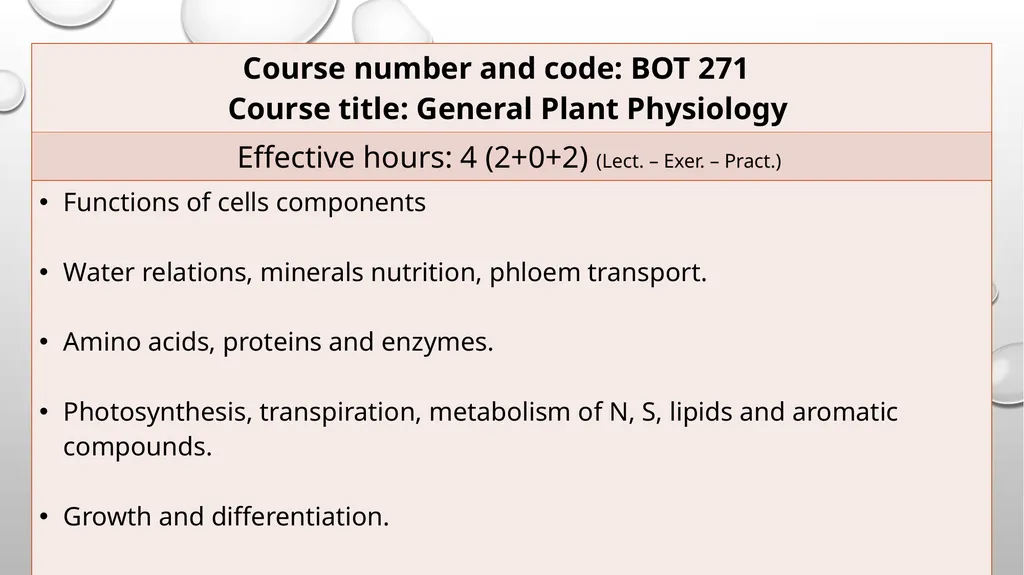 King Saud University Faculty of Science , Botany - slide 2 of 8