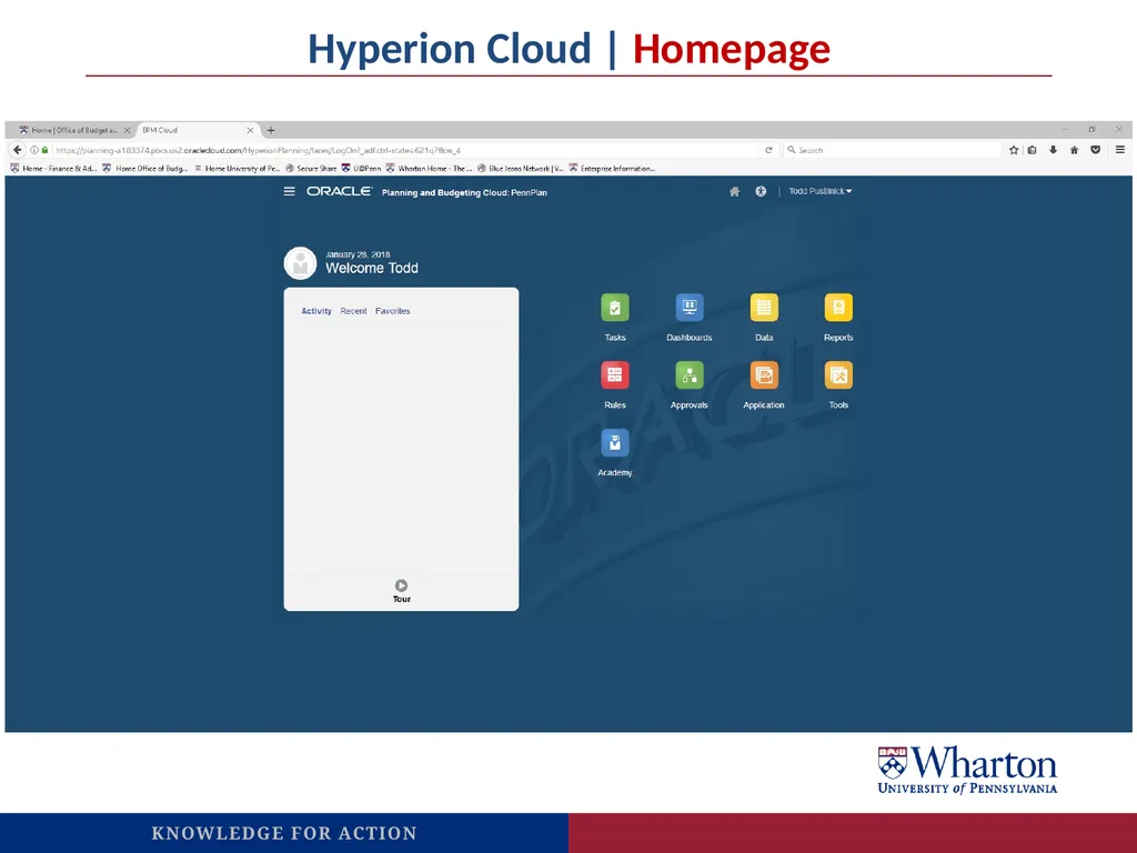 Oracle Hyperion Cloud Access: PennKey (and PennKey - slide 5 of 7