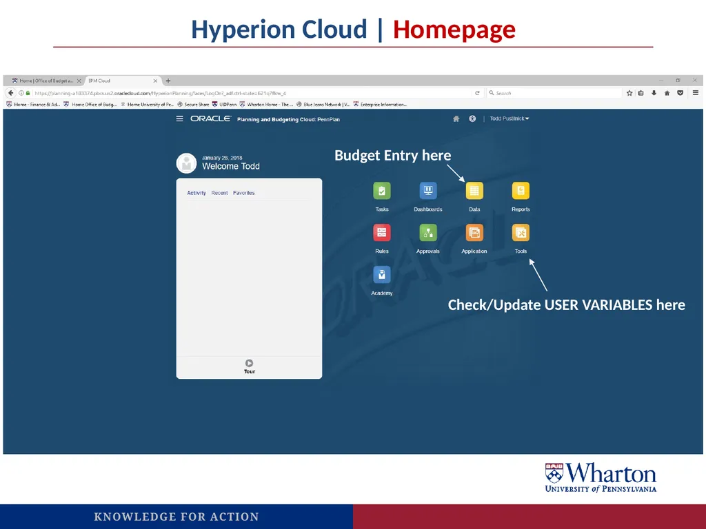 Oracle Hyperion Cloud Access: PennKey (and PennKey - slide 6 of 7