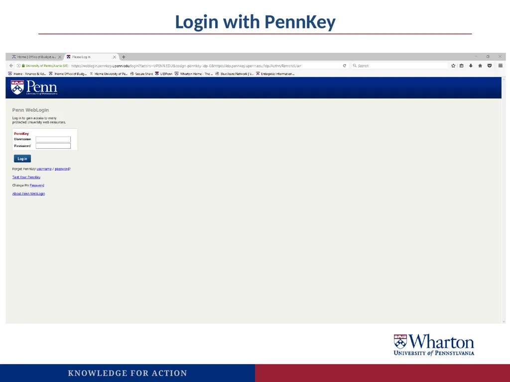 Oracle Hyperion Cloud Access: PennKey (and PennKey - slide 4 of 7