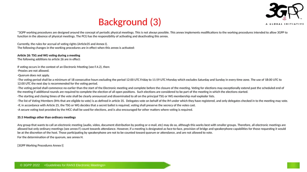 Guidelines for RAN3 f2f Meetings with Remote - slide 4 of 11