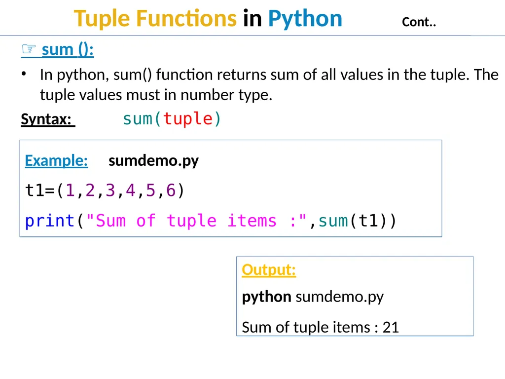 Tuple in Python Tuple Creation Tuple in Python In - slide 16 of 53