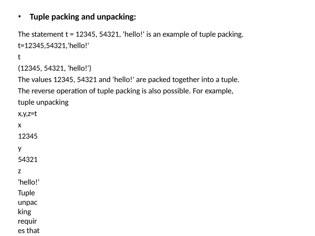 Tuple in Python Tuple Creation Tuple in Python In - slide 27 of 53