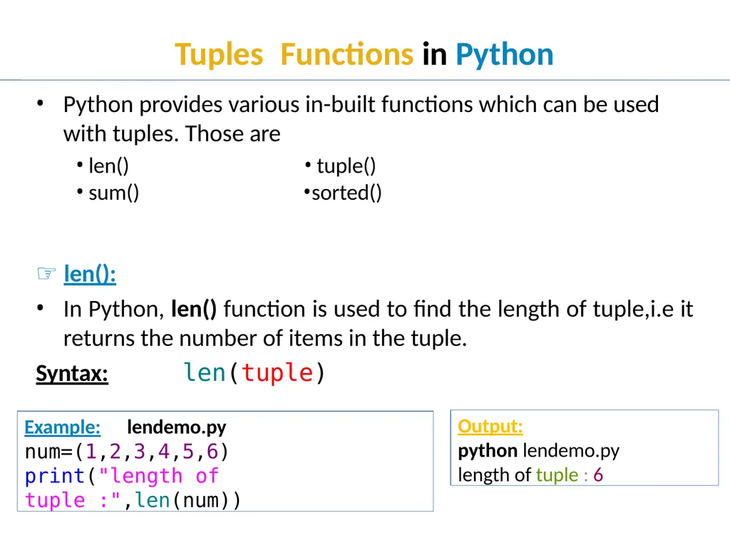 Tuple in Python Tuple Creation Tuple in Python In - slide 15 of 53
