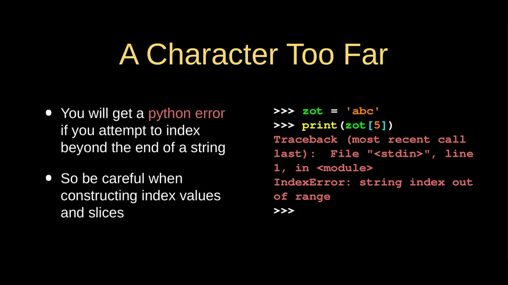 Strings Chapter 6 Python for Everybody - slide 5 of 33
